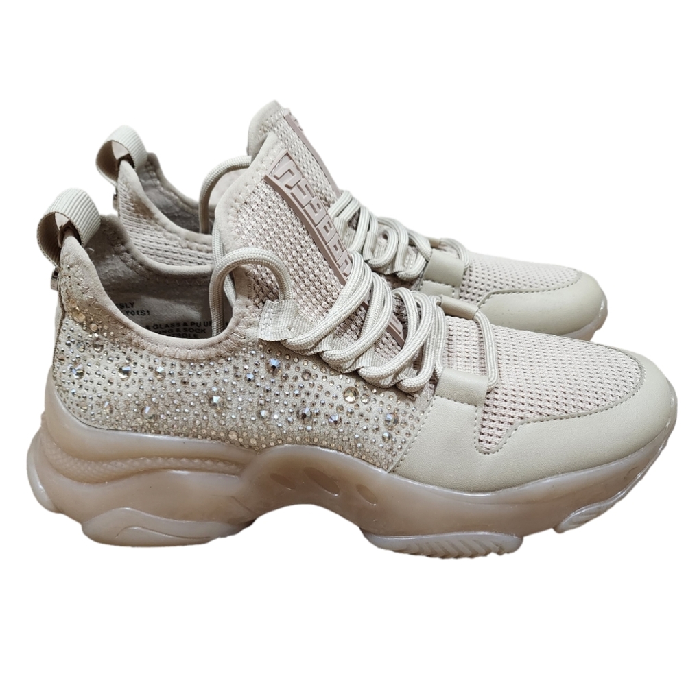 Steve Madden Maxima Light Brown Tan SM NY90 Sneakers SM49498654 Size 8.5